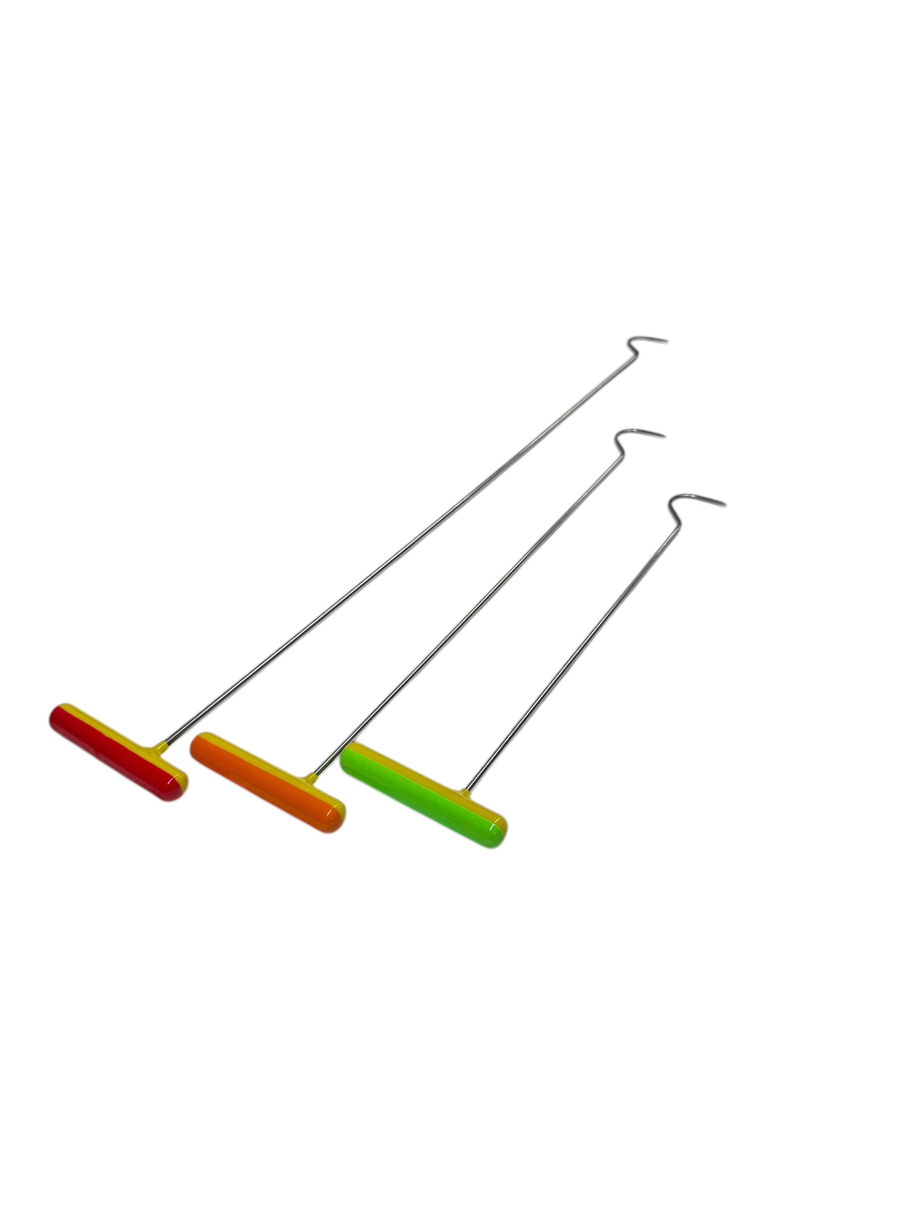 Novira Edition 3-Piece Sharp Tip C-Bend Steel PDR Tools – Paintless Dent Repair Rods InoxPDR